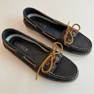 Lauren Ralph Lauren Navy Boat Shoes Loafers Women’s Size 8.5B